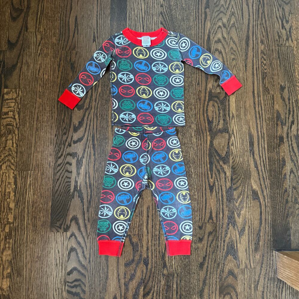 Hanna Andersson Marvel Avengers Icons Kids Long John Pajamas | 2T